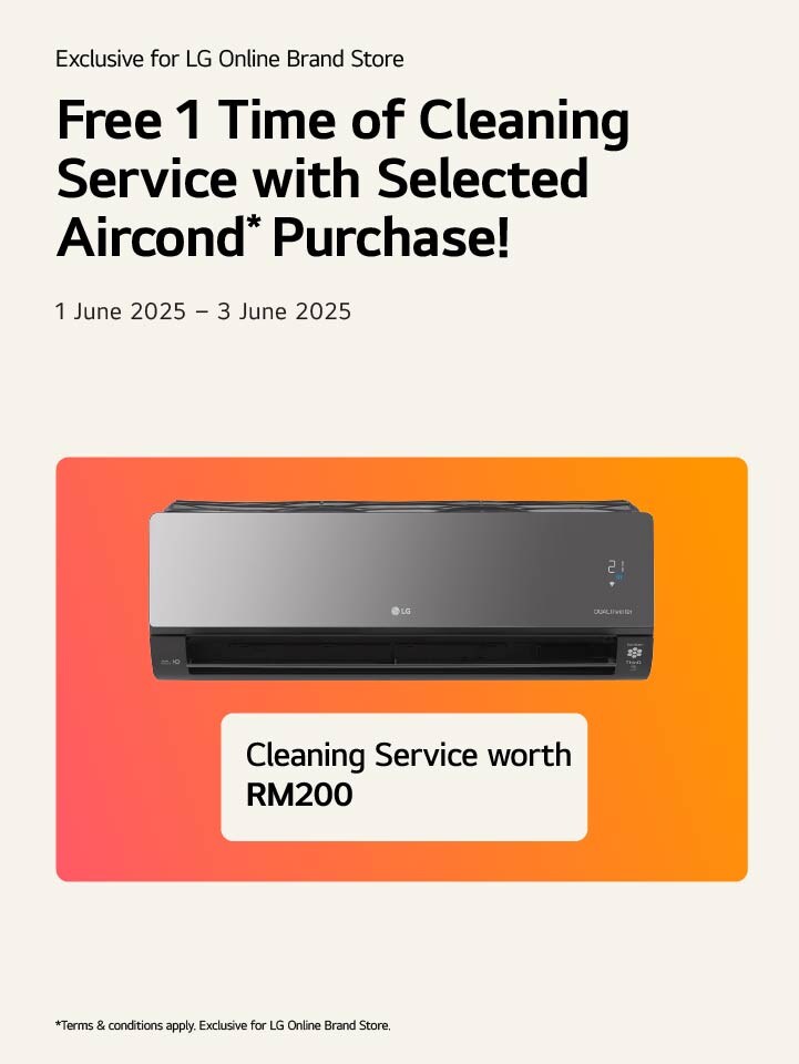 Free 1 time of cleaning service