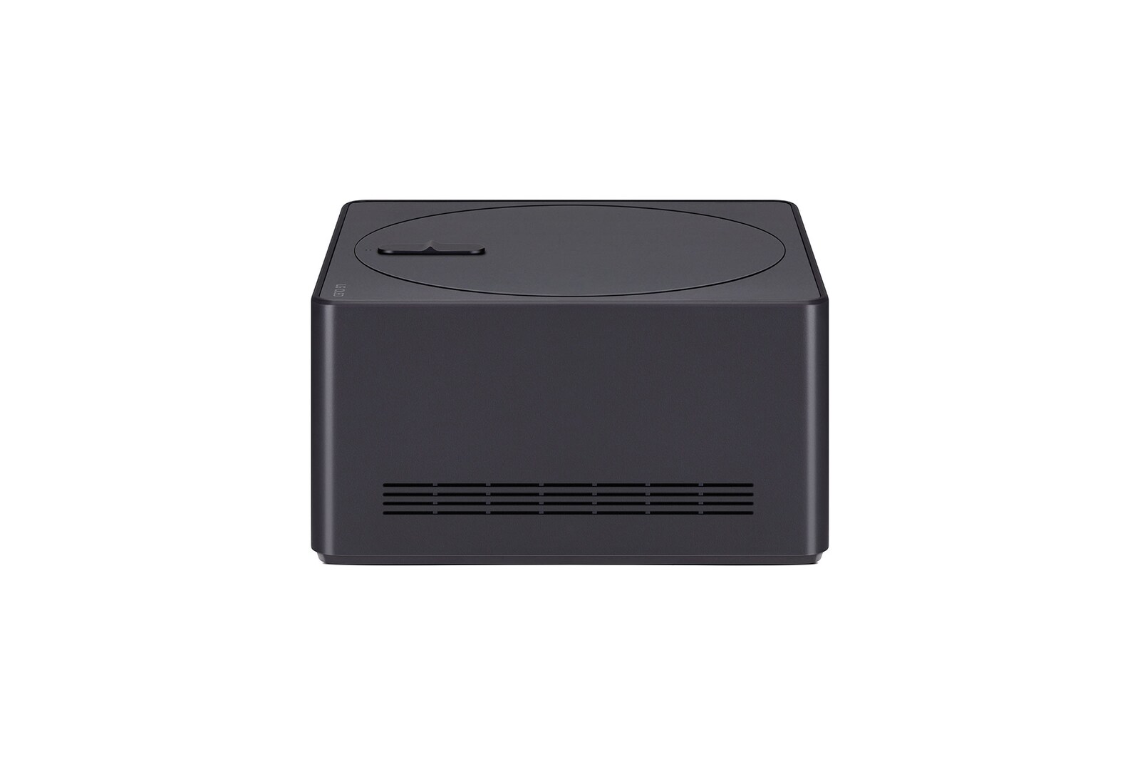 Een Zero Connect Box voor een LG OLED evo M4, en een rood wifisignaal en rode straal die naar de tv gaan. Op de tv is een solo dansende ballerina op het podium te zien.