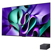 Angled view of LG OLED evo TV, OLED M4 from above