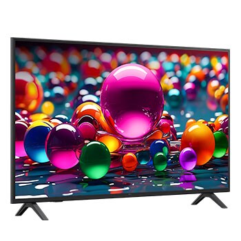 Achteraanzicht van een LG UHD UA75 TV.
