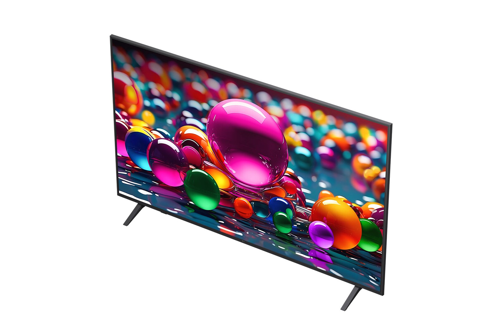 The alpha 7 AI Processor Gen8 lights up yellow and colorful bolts of light shoot out from it. The title talks about how the processor delivers 4K quality, stunning color and brightness.