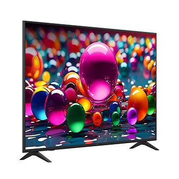  Rear view of LG UHD UA75 TV.