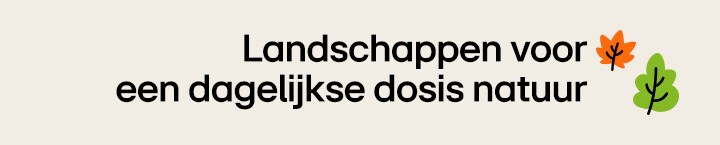 De titel luidt: Landschappen voor een dagelijkse dosis natuur