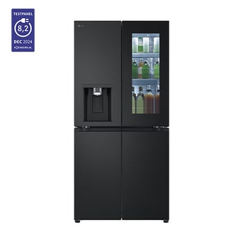 Voorkant van 508L Amerikaanse koelkast Zwart | InstaView™ | DoorCooling+™ | Uvnano™