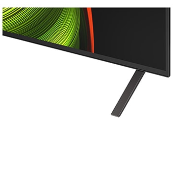 Licht schuine weergave van LG OLED AI B5 4K Smart TV.