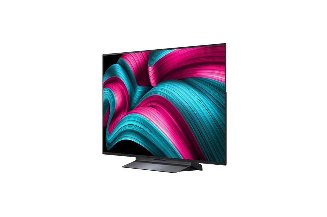 Zijaanzicht van LG OLED evo AI C5 4K Smart TV.