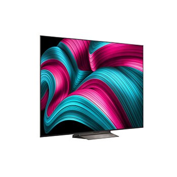 Op een LG OLED TV-scherm is de webOS 25-startpagina gevuld met apps en entertainmentcontent. Bij de tv zit de LG AI Magic Remote, de AI-knop wordt gemarkeerd alsof deze door de stem van de gebruiker wordt geactiveerd. Ernaast staat een tekstballon, die overschakelt naar mijn account. De korte tekst legt uit hoe gebruikers nu hun stem kunnen synchroniseren met hun persoonlijke profiel voor eenvoudiger navigatie en gepersonaliseerde aanbevelingen.