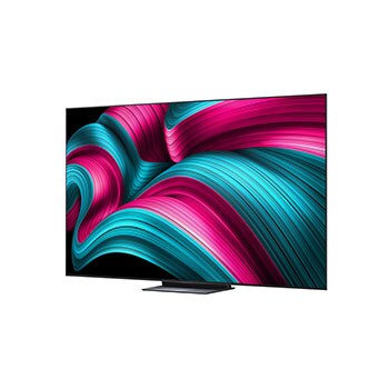 Zijaanzicht van LG OLED evo AI C5 4K Smart TV.