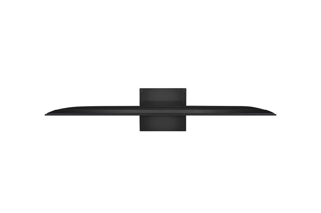 LG TV-scherm met een AI Magic Remote op de voorgrond. De AI-knop is gemarkeerd en een tekstballon toont tekst, stel een film voor die ik leuk vind. Op het scherm zien we het gebruikerspictogram E, dat aangeeft hoe AI Voice ID in staat was om te identificeren welke gebruiker het was en gepersonaliseerde aanbevelingen te geven op basis van alleen hun stem. 