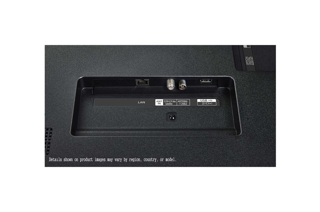 LG AI Magic Remote met de AI-knop gemarkeerd. Daaromheen staan de verschillende functionaliteiten die een gebruiker met de knop kan openen. AI Voice ID, AI Search, AI Chatbot, AI Concierge, AI Picture Wizard, AI Sound Wizard. De tekst legt uit dat de LG AI Magic Remote je AI Experience compleet maakt met een speciale AI-knop en kan worden gebruikt als muis. Gewoon aanwijzen en klikken.