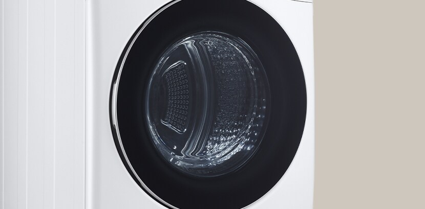 LG dryer's tempered glass door	