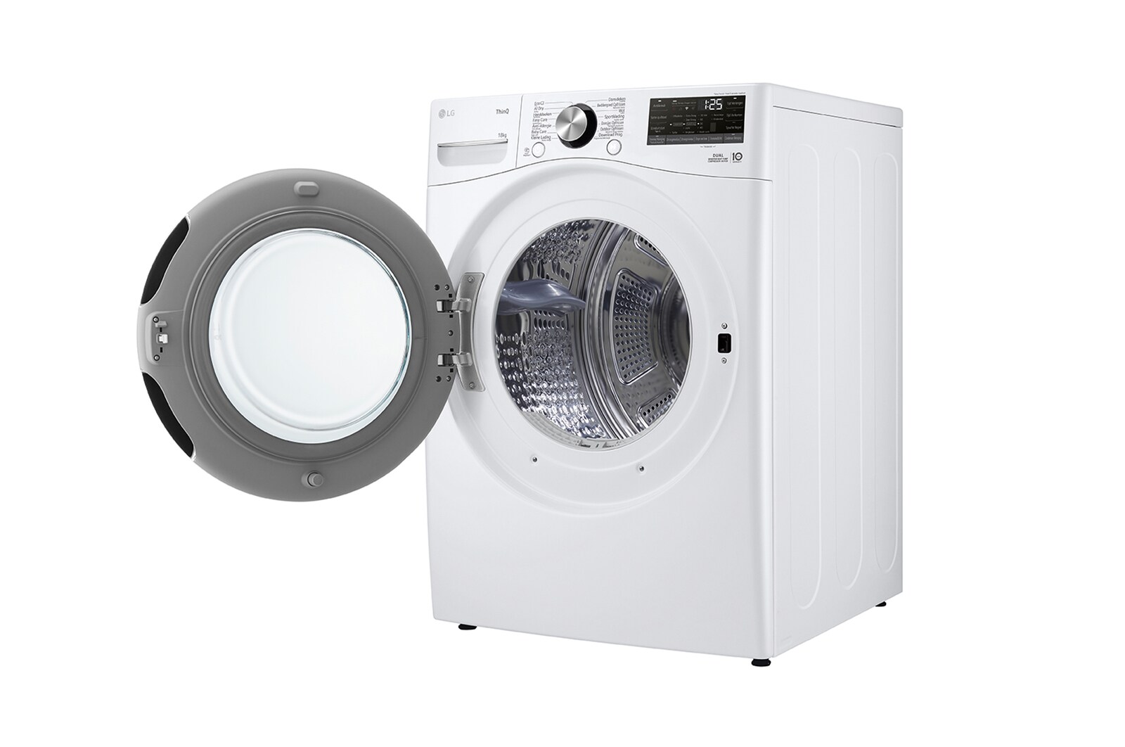 LG 18kg Droger Wit | DUAL Inverter Heat Pump™ | AI DD™ | Auto Cleaning Condenser, RH18U8AVCW