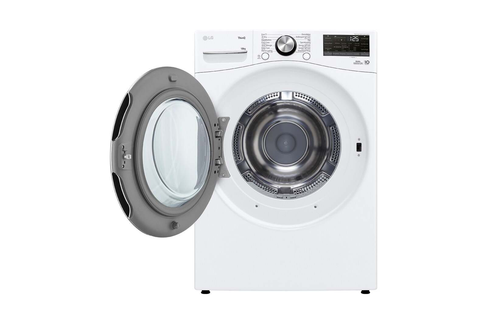 LG 18kg Droger Wit | DUAL Inverter Heat Pump™ | AI DD™ | Auto Cleaning Condenser, RH18U8AVCW