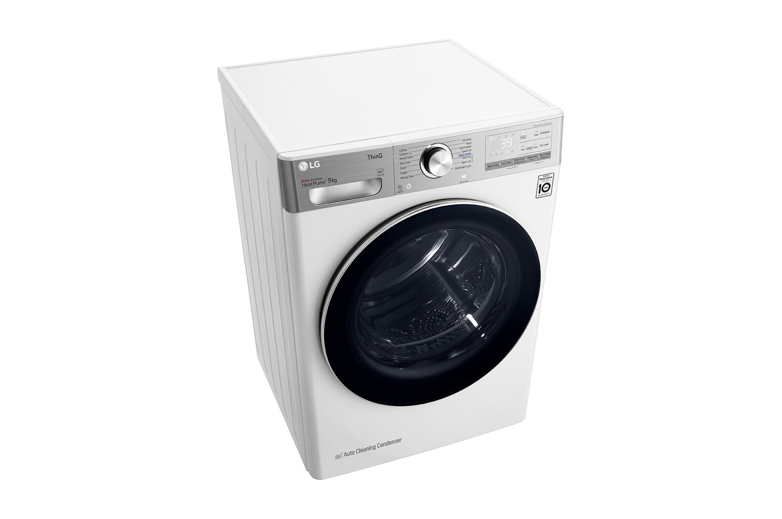 LG 9kg Droger RH90V9AV2QR Wit | 6 Motion DD | ThinQ | Auto Cleaning Condenser | LG NL, RH90V9AV2QR