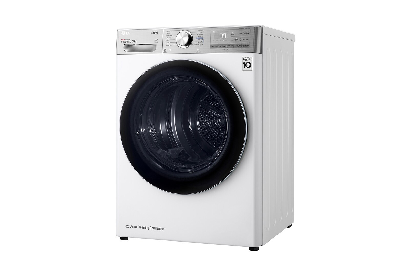 LG 9kg Droger RH90V9AV2QR Wit | 6 Motion DD | ThinQ | Auto Cleaning Condenser | LG NL, RH90V9AV2QR