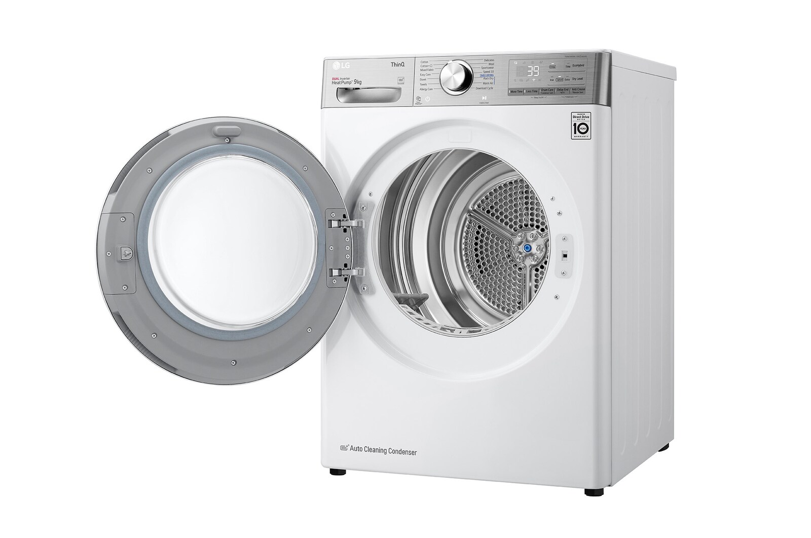 LG 9kg Droger RH90V9AV2QR Wit | 6 Motion DD | ThinQ | Auto Cleaning Condenser | LG NL, RH90V9AV2QR