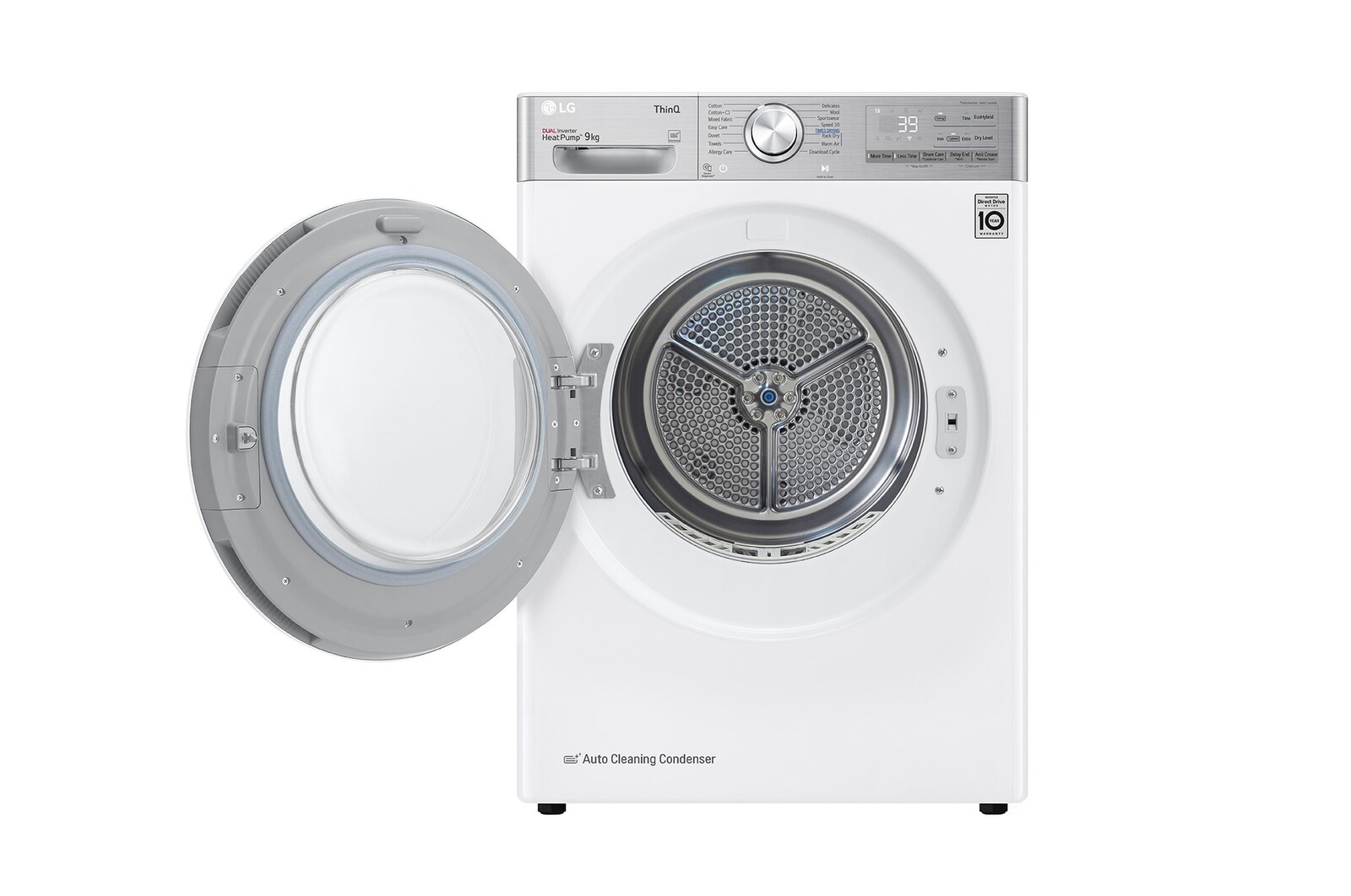 LG 9kg Droger RH90V9AV2QR Wit | 6 Motion DD | ThinQ | Auto Cleaning Condenser | LG NL, RH90V9AV2QR