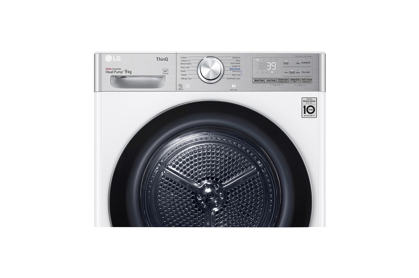 LG 9kg Droger RH90V9AV2QR Wit | 6 Motion DD | ThinQ | Auto Cleaning Condenser | LG NL, RH90V9AV2QR