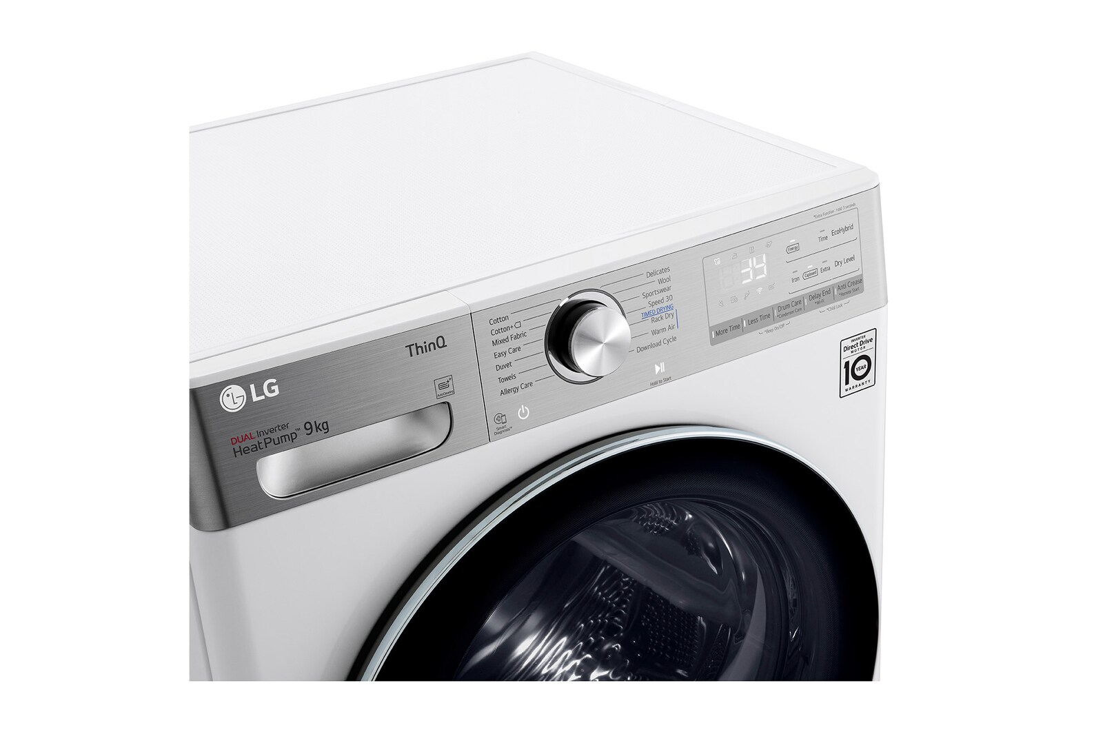 LG 9kg Droger RH90V9AV2QR Wit | 6 Motion DD | ThinQ | Auto Cleaning Condenser | LG NL, RH90V9AV2QR