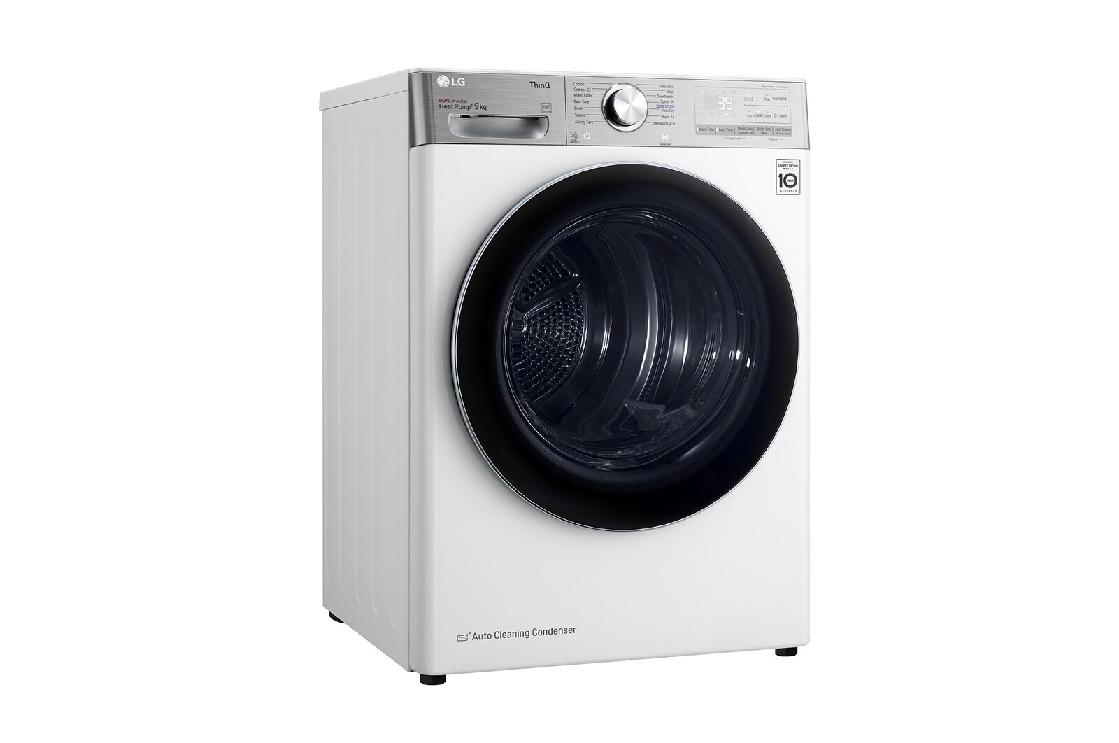LG 9kg Droger RH90V9AV2QR Wit | 6 Motion DD | ThinQ | Auto Cleaning Condenser | LG NL, RH90V9AV2QR