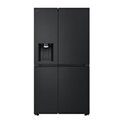Voorkant van 628L Amerikaanse koelkast Zwart | ThinQ™ | Uvnano™ | FRESH Converter™ - GSLE81EPBD