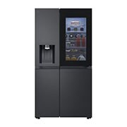 Voorkant van 628L Amerikaanse koelkast Zwart | Door In Door™ | InstaView™ | ThinQ™