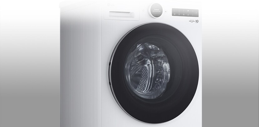 De buitenkant van de wasmachine wordt weergegeven.	