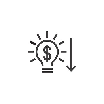 Energiebesparing pictogram