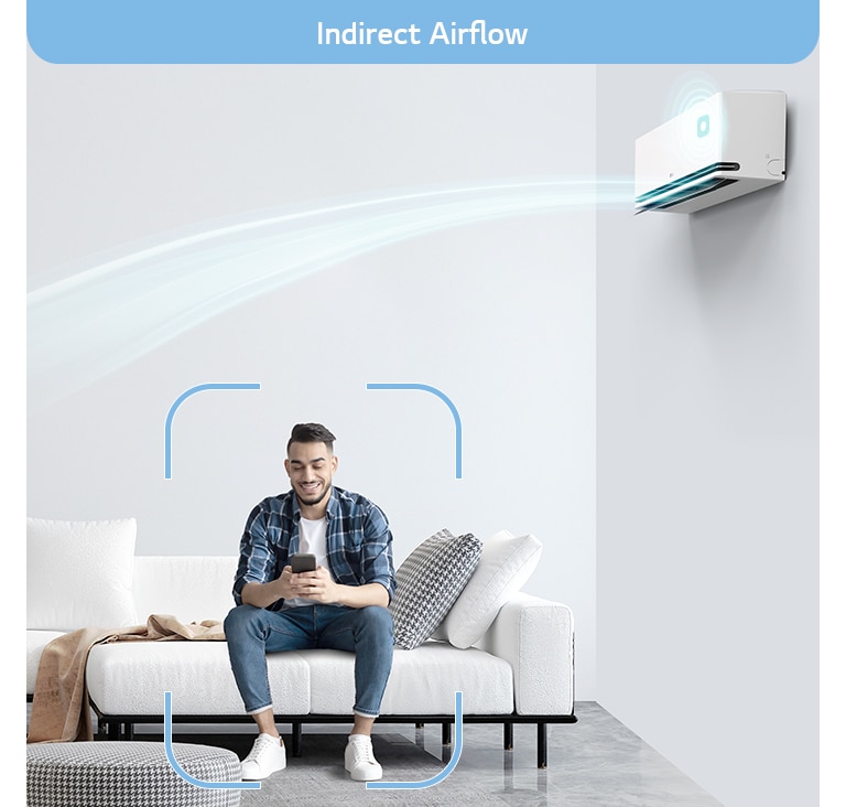 Wind kan worden verzonden via de informatie die wordt gedetecteerd door de “Human Detection Sensor”. De door de klant gekozen modus en energiebesparing zijn mogelijk rekening houdend met levensstijlpatronen.