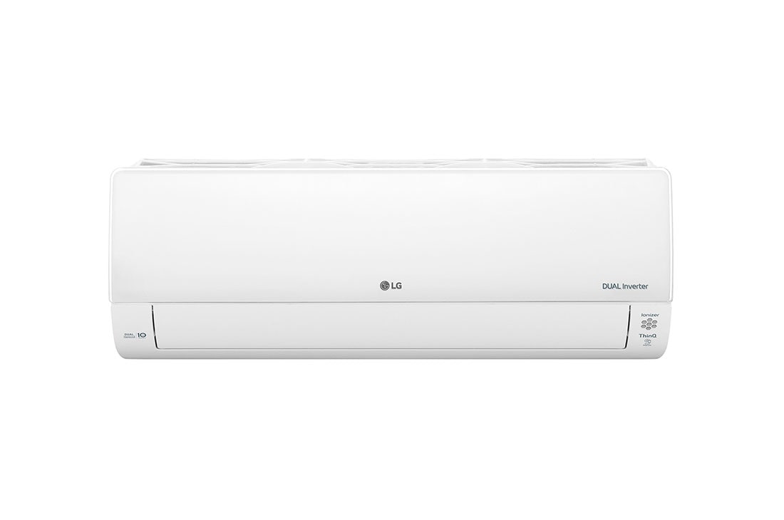 Vooraanzicht van 3.5kW, DUALCOOL Deluxe Airconditioning. Dual Inverter HeatPump met Uvnano™ DC12RK.NSJ