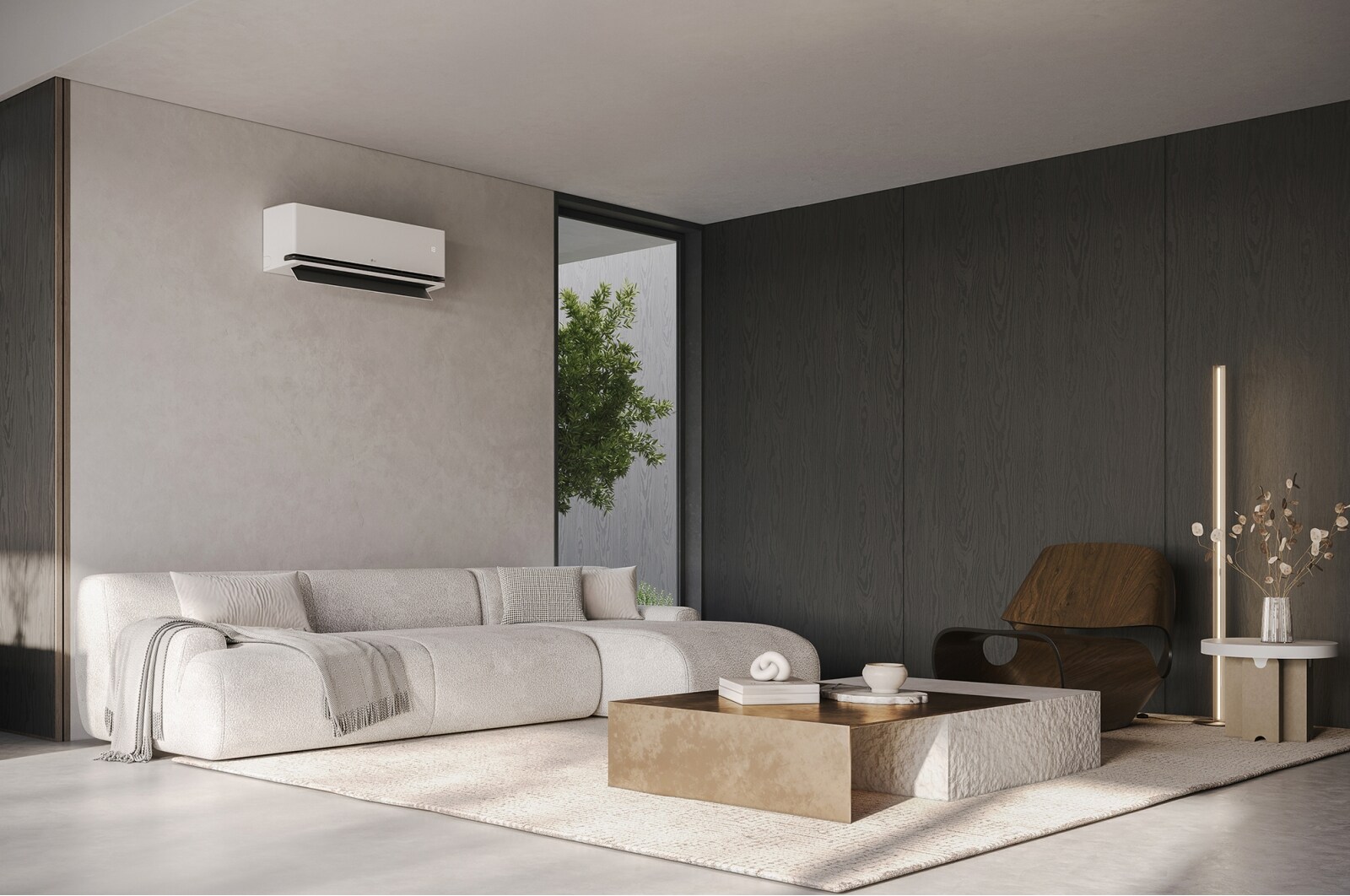 LG DUALCOOL Deluxe, 2.5kW, stijlvol design en comfortabele luchtstroom, H09S1D