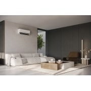 LG DUALCOOL Deluxe, 2.5kW, stijlvol design en comfortabele luchtstroom, H09S1D