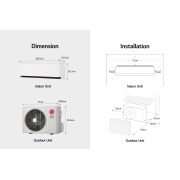 LG DUALCOOL Deluxe, 2.5kW, stijlvol design en comfortabele luchtstroom, H09S1D