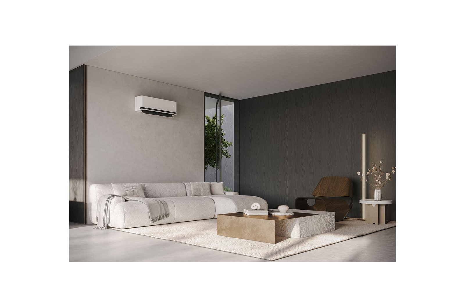 LG DUALCOOL Premium,  2.5kW, stijlvol design en comfortabele luchtstroom , H09S1P