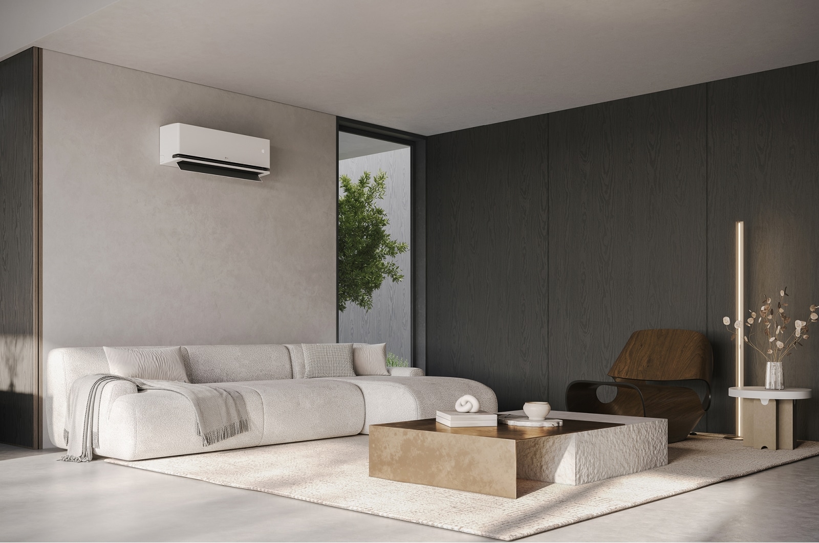 LG DUALCOOL Deluxe, 6.6kW, stijlvol design en comfortabele luchtstroom, H24S1D