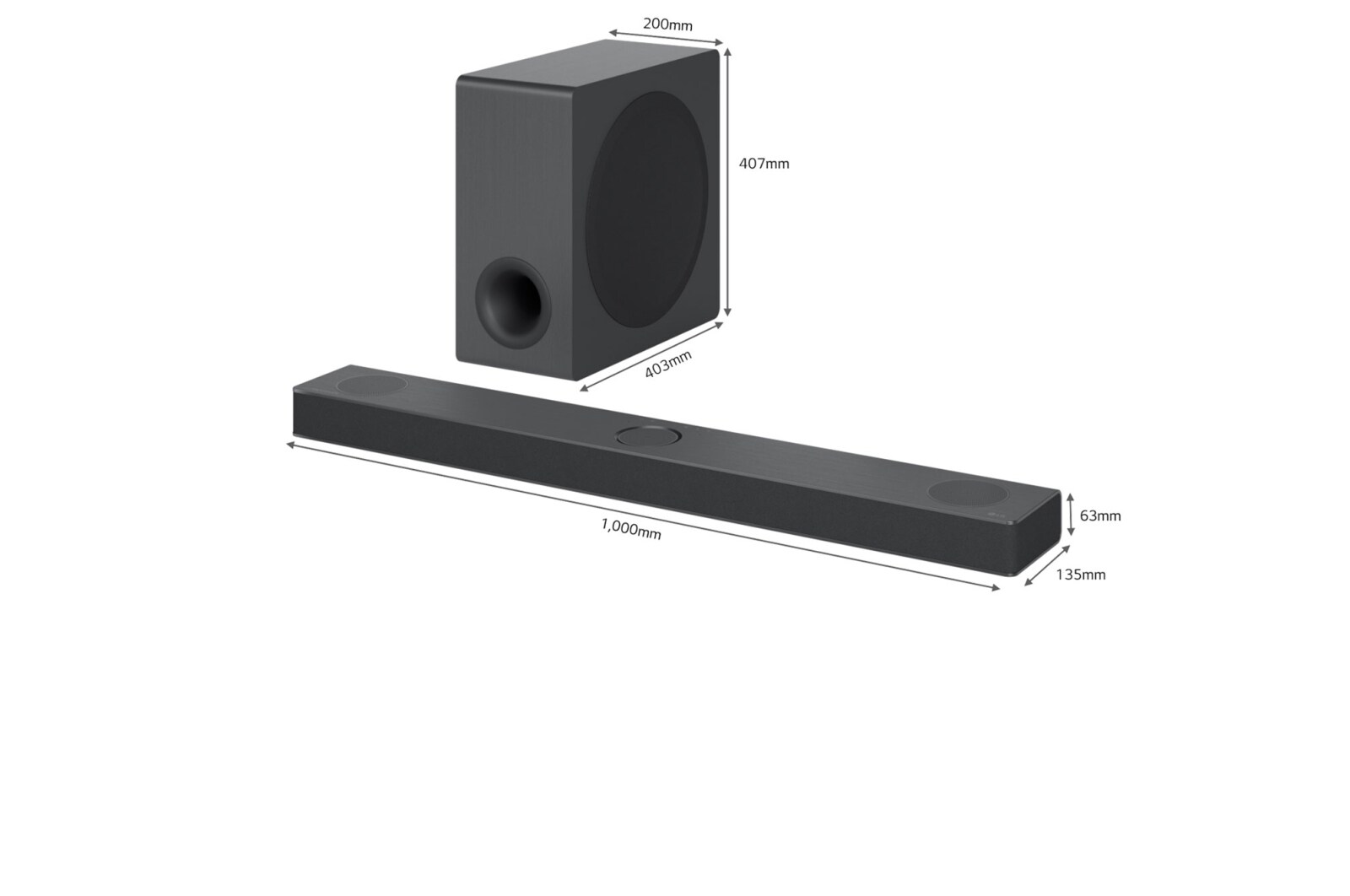 LG Soundbar voor TV met Dolby Atmos 3.1.3 kanaal DS80QY  , DS80QY