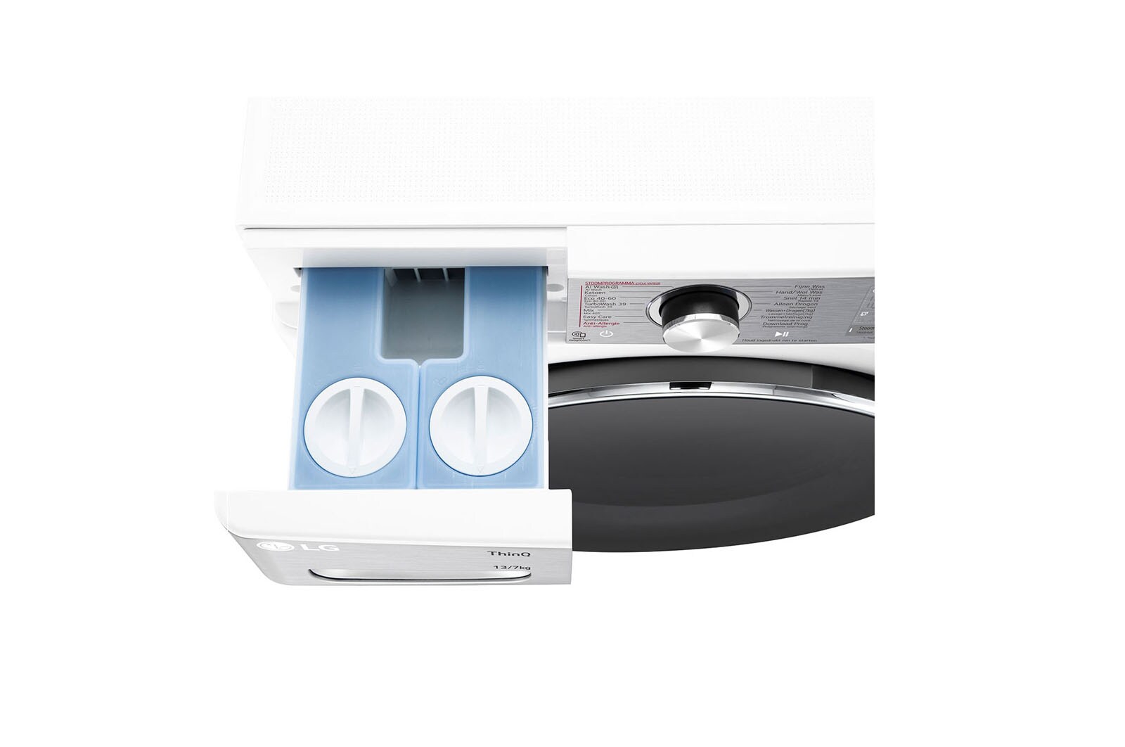 LG 13kg/7kg Wasdroogcombinatie Wit| AI DD™ | TurboWash™ | Steam+™, F4DR9537S2W
