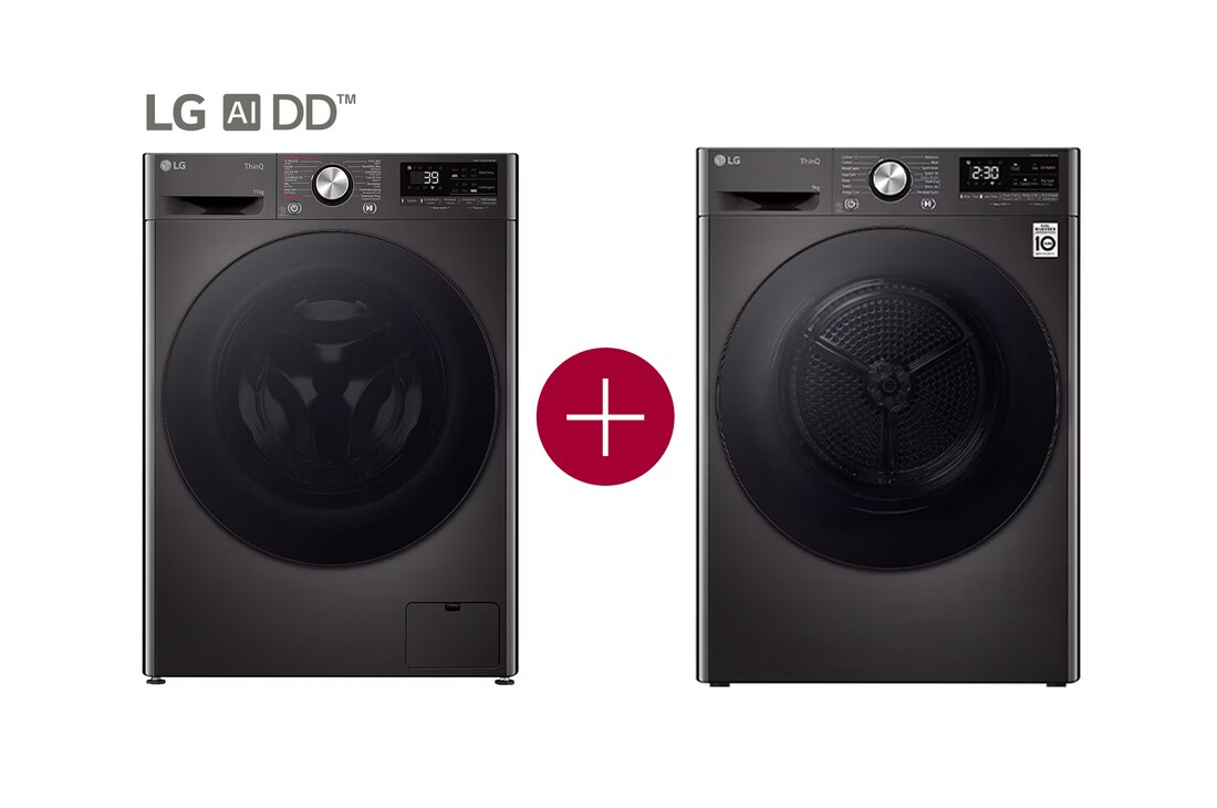 Voorkant van 11kg Wasmachine Antraciet | AI DD™ | TurboWash™ | Steam™