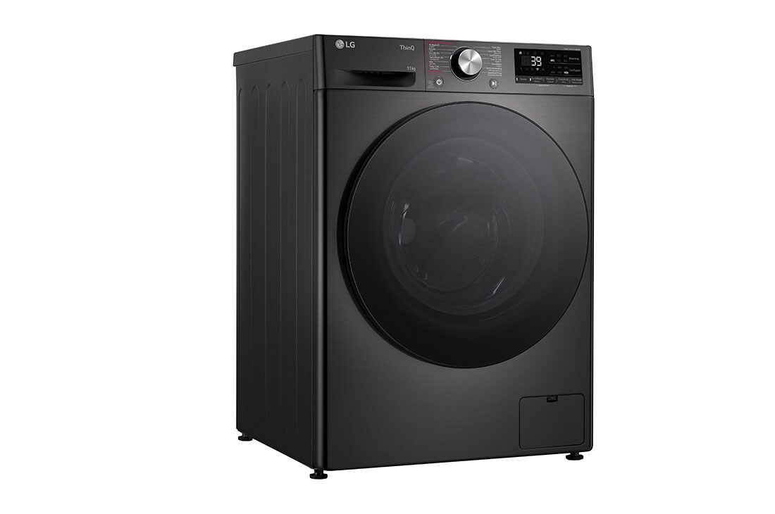 LG 11kg Wasmachine F4WR7011SYB + 9kg Droger RH90V9ZVEN Zwart, F4WR7011SYB.RH9ZVEN