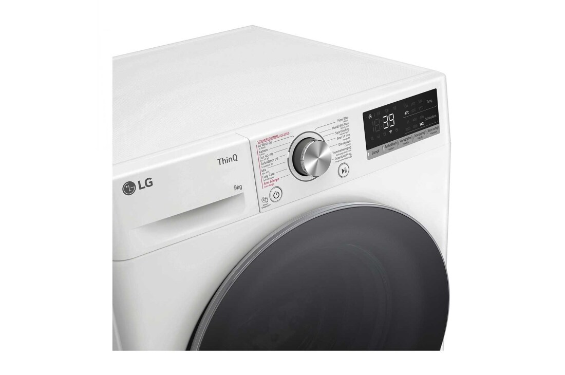 LG 9kg Wasmachine GC3R709S1 + 8kg Droger RH80V9AV4N Wit , GC3R709S1.RH9AV4N