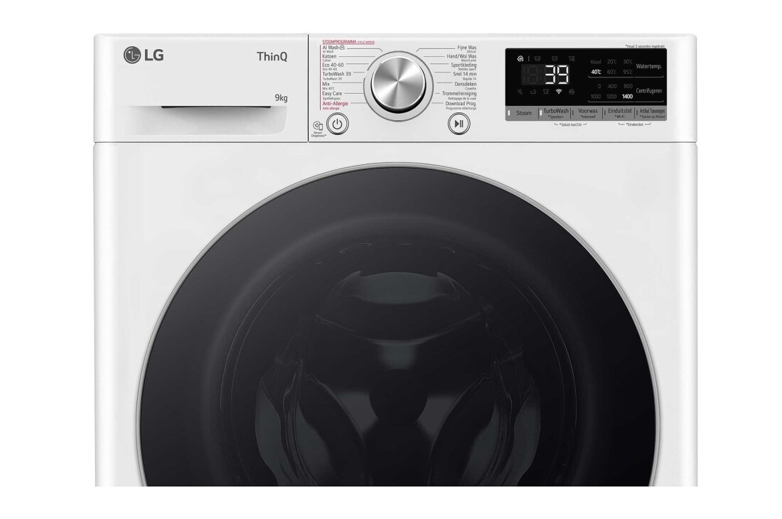 LG 9kg Wasmachine GC3R709S1 + 8kg Droger RH80V9AV4N Wit , GC3R709S1.RH9AV4N