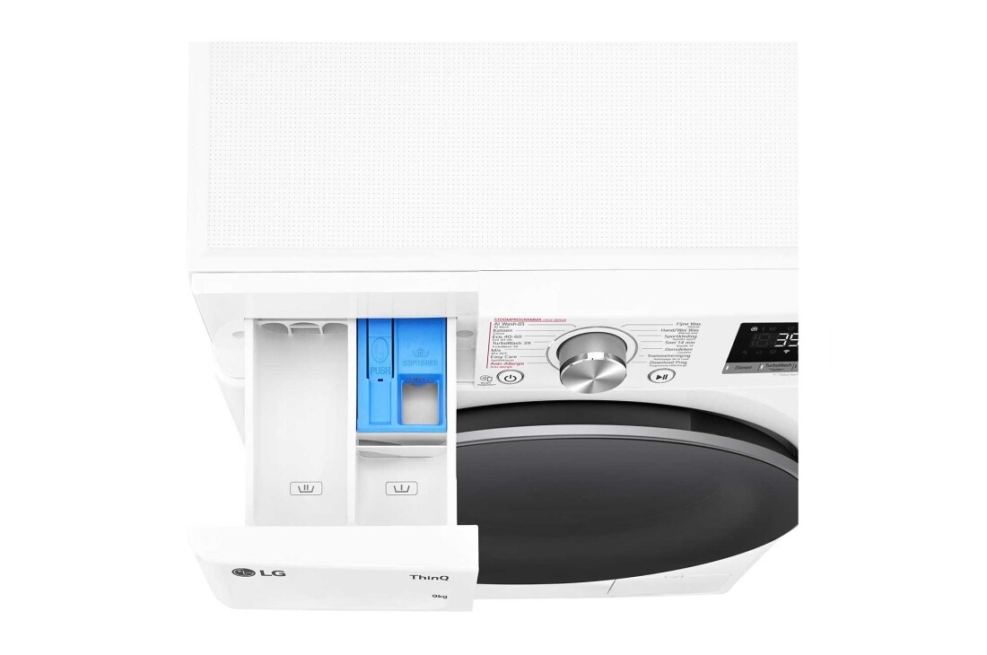 LG 9kg Wasmachine GC3R709S1 + 8kg Droger RH80V9AV4N Wit , GC3R709S1.RH9AV4N