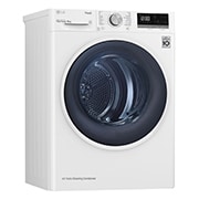 LG 9kg DUAL Inverter Warmtepomp Droger Wit | Eco Hybrid™ | Allergy Care™ | Auto Cleaning Condenser, RH90V5AV6N