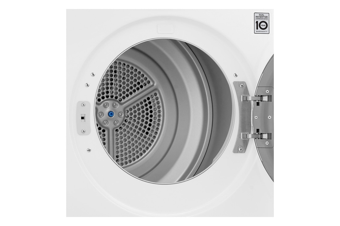 LG 9kg DUAL Inverter Warmtepomp Droger Wit | Eco Hybrid™ | Allergy Care™ | Auto Cleaning Condenser, RH90V5AV6N