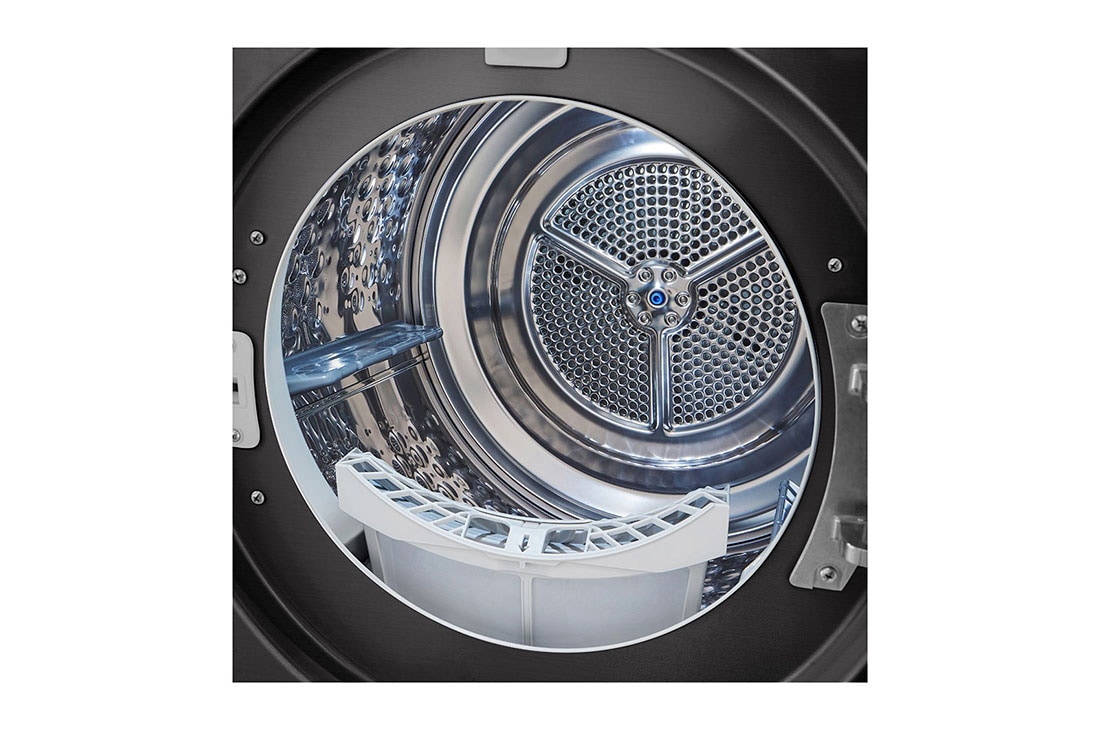 LG 9kg DUAL Inverter Warmtepomp Droger Zwart |Eco Hybrid™ | Allergy Care™ | Auto Cleaning Condenser, RH90V9ZVEN