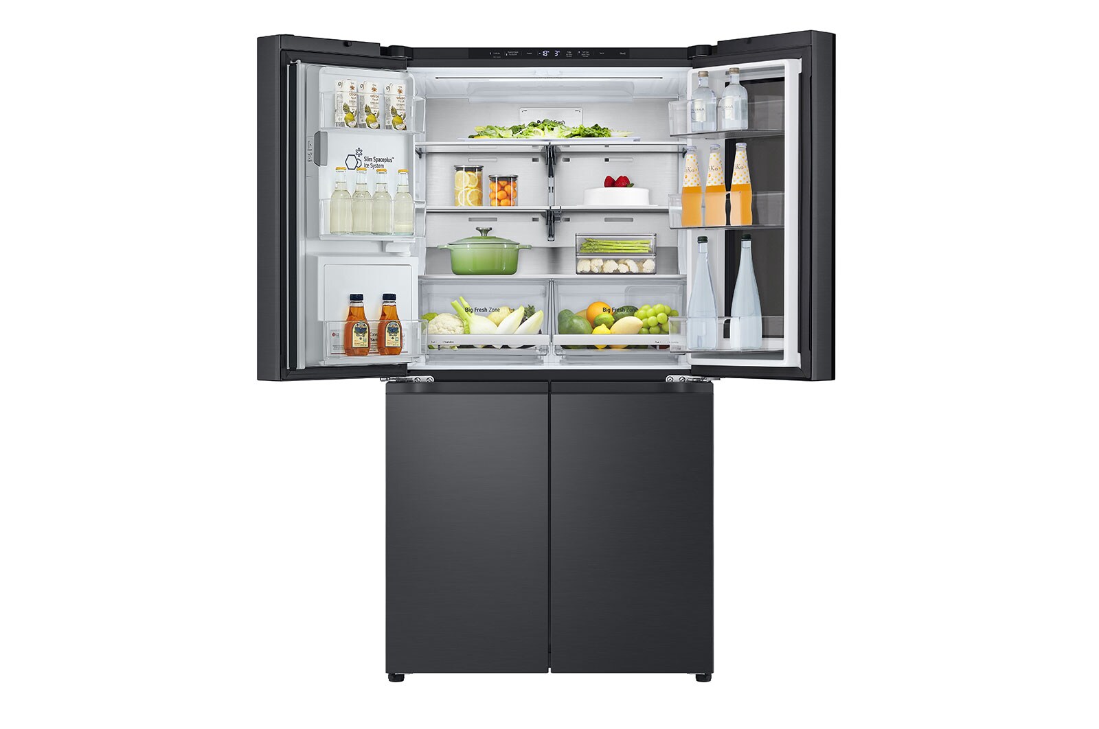 LG 638L Amerikaanse koelkast Zwart | InstaView™ | DoorCooling+™ | Craft Ice™, GMG960EVEE