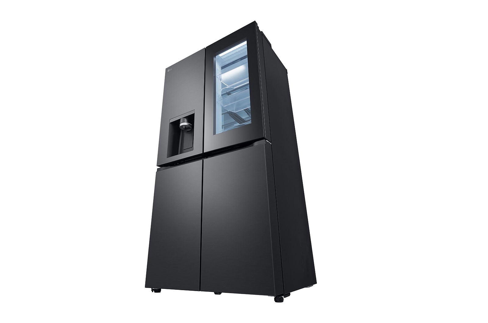 LG 638L Amerikaanse koelkast Zwart | InstaView™ | DoorCooling+™ | Craft Ice™, GMG960EVEE