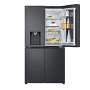 LG 638L Amerikaanse koelkast Zwart | InstaView™ | DoorCooling+™ | Craft Ice™, GMG960EVEE