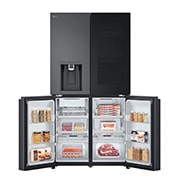 LG 638L Amerikaanse koelkast Zwart | InstaView™ | DoorCooling+™ | Craft Ice™, GMG960EVEE
