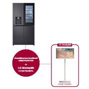 Voorkant van 638L Amerikaanse koelkast Zwart | InstaView™ | DoorCooling+™ | Craft Ice™